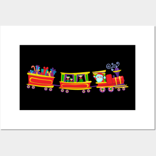 Christmas Train Posters and Art